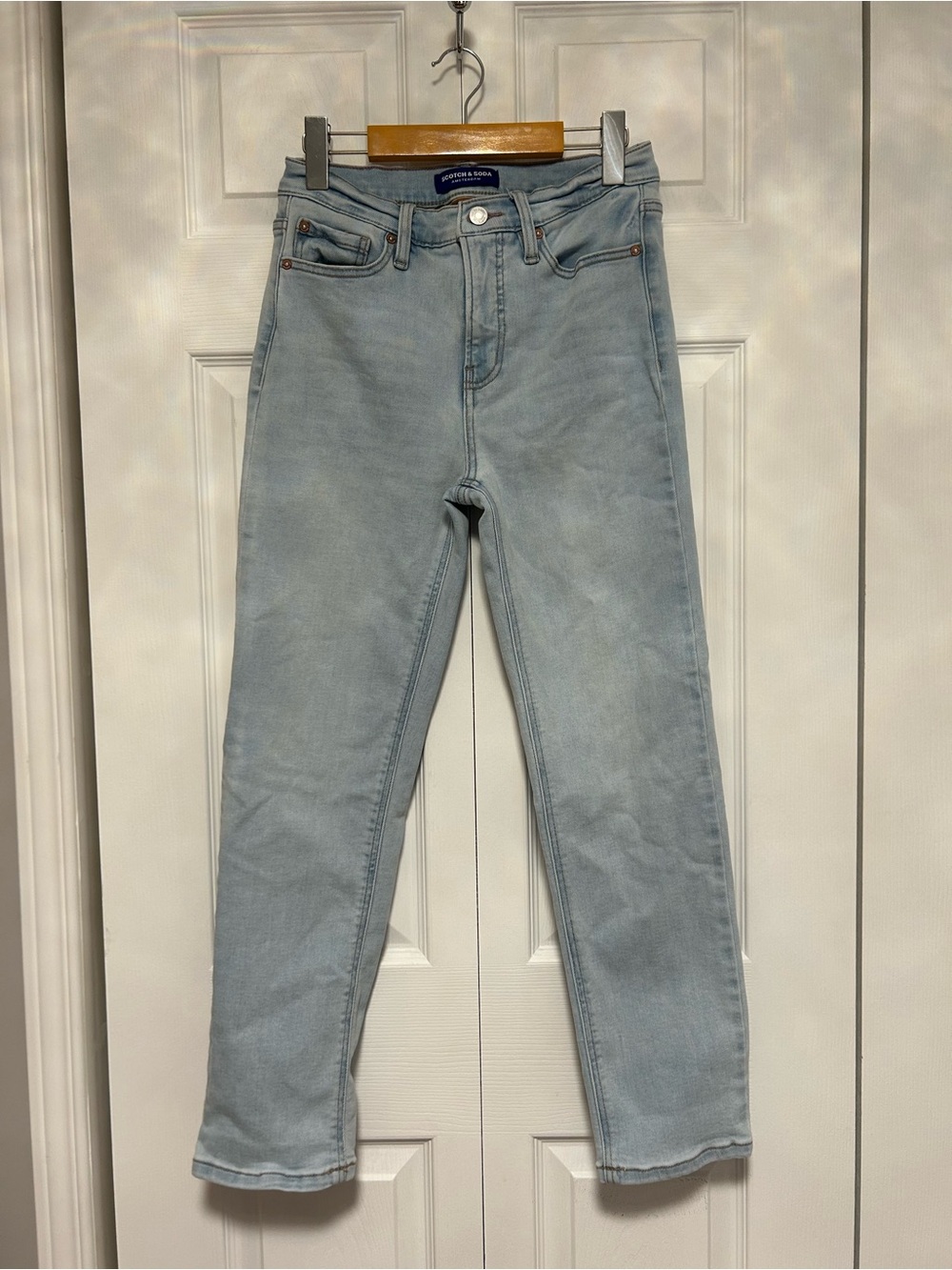 Scotch & Soda Light Blue Straight-Leg Jeans